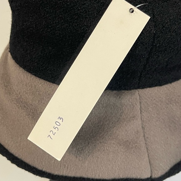 Alpha Spin Two Toned Tan & Black Wool Blend Bucket Hat or Bowl Hat Made in USA main image 10